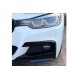 Угловые накладки на передний бампер (для M-Sport, ABS) для BMW 3 серия F30/F31 2012-2019 гг