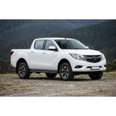 Бокові пороги Bosphorus Black (2 шт., Алюміній) для Mazda BT-50 2012- рр