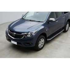 Бокові пороги Tayga (2 шт., Алюміній) для Mazda BT-50 2012- рр