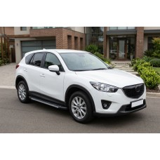 Бокові пороги Duru (2 шт., Алюміній) для Mazda CX-5 2012-2017 рр