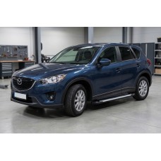 Бокові пороги Line (2 шт., Алюміній) для Mazda CX-5 2012-2017 рр