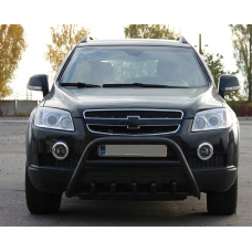 Передня дуга WT003 Black (нерж.) для Chevrolet Captiva 2006-2019 рр