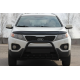Кенгурятник WT003 Черный (Нержавеющая сталь) для Kia Sorento II XM 2009-2014 гг