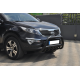 Кенгурятник WT003 Черный (Нержавеющая сталь) для Kia Sportage 2010-2015 гг
