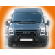 Кенгурятник WT003 Черный (2006-2014, Нержавеющая сталь) для Ford Transit