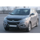 Передняя дуга WT003 Черная (нерж. сталь) для Hyundai IX-35 2010-2015 гг