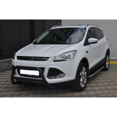 Кенгурятник WT003 Black (нерж.) для Ford Kuga/Escape 2013-2019 рр
