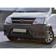 Кенгурятник WT003 Black (нерж) для Toyota HiAce