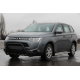 Кенгурятник WT004 Черный (Нержавейка) для Mitsubishi Outlander 2012-2021 гг