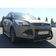 Кенгурятник WT004 Черный (Нержавейка) для Ford Kuga/Escape 2013-2019 гг