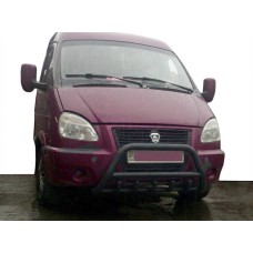 Кенгурятник WT003 Black (нерж.) для Газель, соболь 1998- рр