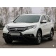 Передняя защита WT003 Черная (Нержавейка) для Honda CRV 2012-2016 гг