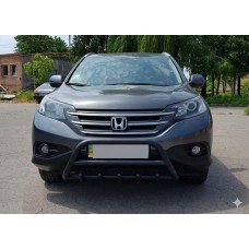 Передній захист WT003 Black (нерж.) для Honda CRV 2012-2016 рр