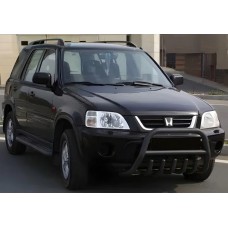 Кенгурятник WT003 Black нерж.) для Honda CRV 1996-2001 рр