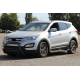 Передняя дуга WT003 Черная (нерж. сталь) для Hyundai Santa Fe 3 2012-2018 гг