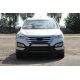 Передняя дуга WT003 Черная (нерж. сталь) для Hyundai Santa Fe 3 2012-2018 гг