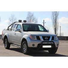 Кенгурятник WT003 Black (нерж) для Nissan Navara 2006-2015 рр