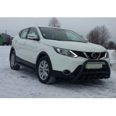 Кенгурятник WT003 Черный Нержавейка для Nissan Qashqai 2014-2021 гг
