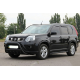Передняя защита WT003 Черная (Нержавейка) для Nissan X-trail T31 2007-2014 гг