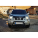 Передняя защита WT003 Черная (Нержавейка) для Nissan X-trail T31 2007-2014 гг