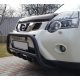 Передняя защита WT003 Черная (Нержавейка) для Nissan X-trail T31 2007-2014 гг