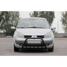 Кенгурятник WT004 Черный (Нержавейка) для Renault Scenic/Grand 2003-2009 гг