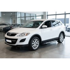 Бокові пороги Sunrise (2 шт., Алюміній) для Mazda CX-9 2007-2016 рр
