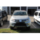 Кенгурятник WT003 Черный Нержавейка для Mitsubishi L200 2015-2024 гг