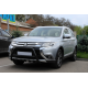 Кенгурятник WT003 Черный (Нержавеющая сталь) для Mitsubishi Outlander 2012-2021 гг