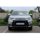 Кенгурятник WT003 Черный (Нержавеющая сталь) для Mitsubishi Outlander 2012-2021 гг