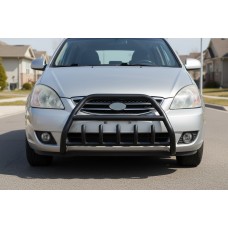 Кенгурятник WT003 Black (нерж) для Kia Carens 1999-2012 рр