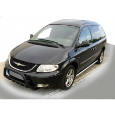 Передняя дуга WT003 Черная (нерж. сталь) для Chrysler Voyager 2001-2007 гг