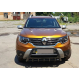 Кенгурятник без надписи WT003 Черный (нерж.) для Renault Duster 2018-2024 гг