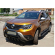 Кенгурятник без надписи WT003 Черный (нерж.) для Renault Duster 2018-2024 гг