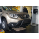 Кенгурятник без надписи WT003 Черный (нерж.) для Dacia Duster 2018-2024 гг