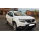 Кенгурятник с надписью WT004 Черный (нержавейка) для Dacia Duster 2018-2024 гг