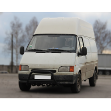 Кенгурятник WT003 Черный Нержавейка для Ford Transit 1991-2000 гг