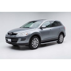 Бокові пороги Tayga Grey (2 шт., алюміній) для Mazda CX-9 2007-2016 рр