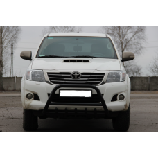 Кенгурятник WT003 Черный Нержавейка для Toyota Hilux 2006-2015 гг
