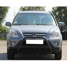 Кенгурятник WT004 Black (нерж) для Honda CRV 2001-2006 рр