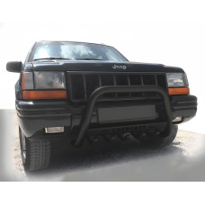 Кенгурятник WT004 Black (нерж) для Jeep Grand Cherokee WJ 1999-2004 рр