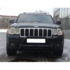 Кенгурятник WT004 Black (нерж) для Jeep Grand Cherokee WK 2004-2010 рр