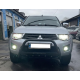 Кенгурятник WT004 Черный (Нержавейка) для Mitsubishi L200 2006-2015 гг