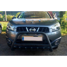 Кенгурятник WT004 Черный (Нержавейка) для Nissan Qashqai 2010-2014 гг