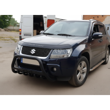 Кенгурятник WT004 Black (нерж) для Suzuki Grand Vitara 2005-2017 рр