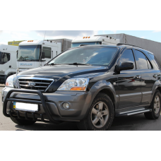 Кенгурятник WT003 Black-2 (нерж.) для Kia Sorento I BL 2002-2009 рр