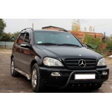 Кенгурятник WT004 Black (нерж.) для Mercedes ML W163 1997-2005 рр