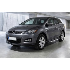 Бокові пороги Line (2 шт., Алюміній) для Mazda CX-7 2006-2012 рр