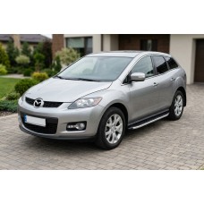 Бокові пороги Fullmond (2 шт, алюм.) для Mazda CX-7 2006-2012 рр