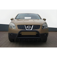 Кенгурятник WT003 Black (нерж) для Nissan Qashqai 2010-2014 гг